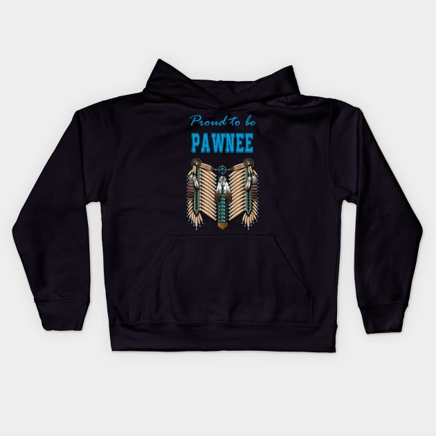 Native American Breastplate Pawnee Kids Hoodie by Jeremy Allan Robinson